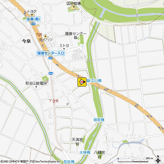 アシストタイヤサービス（株）付近の地図
